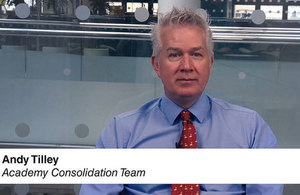 Picture of presenter Andy Tilley from narrated presentation on the March accounts return