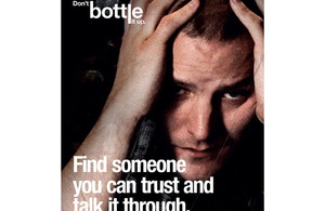 Promotional image from the British Army's mental health awareness campaign