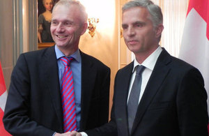 David Lidington, Minister for Europe, met President of the Swiss Confederation, Didier Burkhalter,