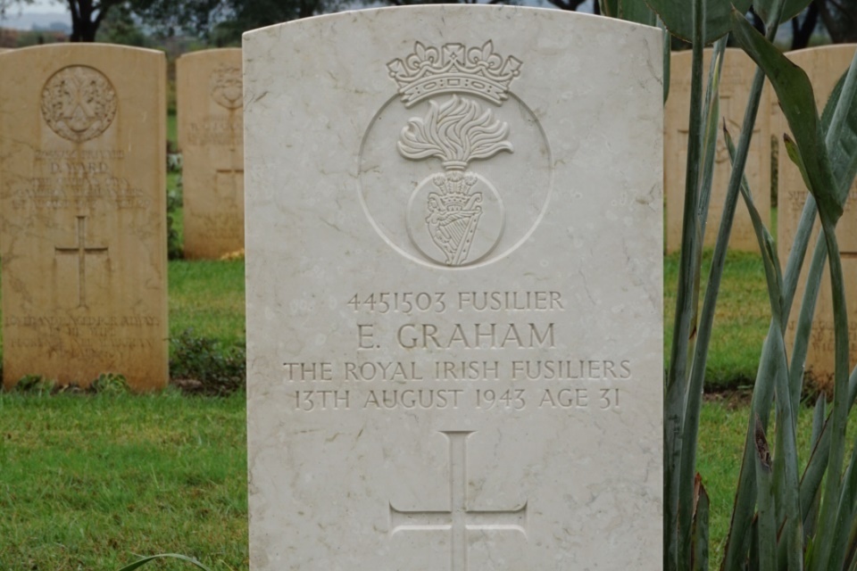 WW2 fusilier's grave rededicated 74 years after his death
