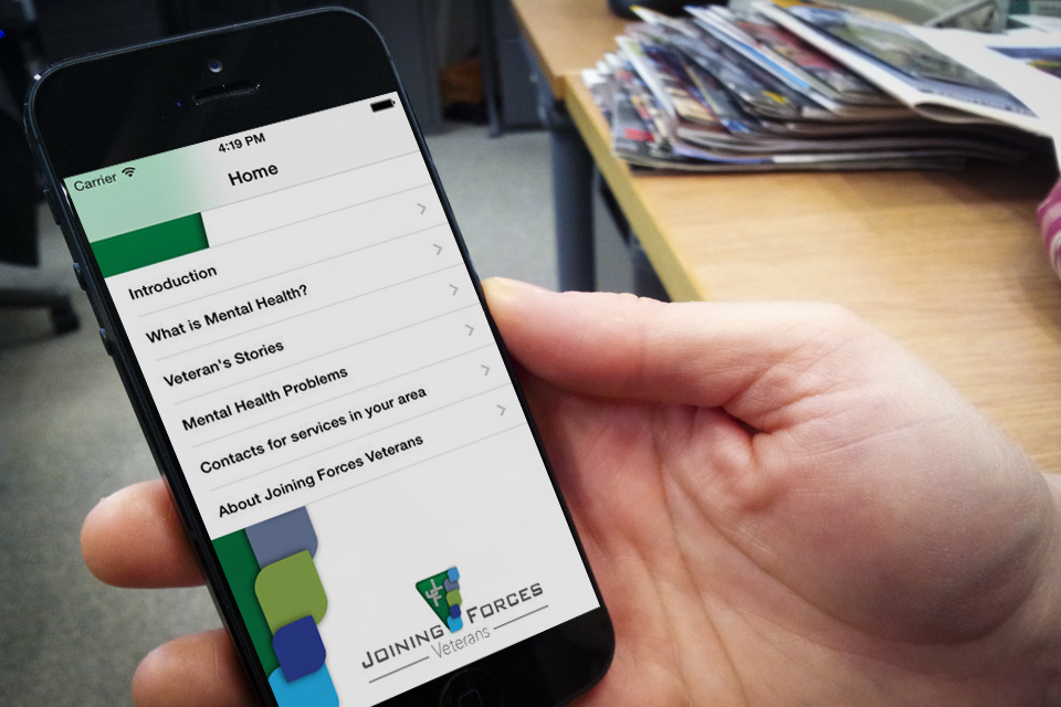 Mental health awareness app for veterans