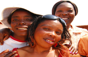 A sex worker with her support group. Picture: Chris Morgan / Department for International Development