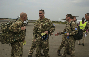 UK Armed Forces personnel arriving in South Sudan to support UN peacekeeping operations. Picture: UNMISS.