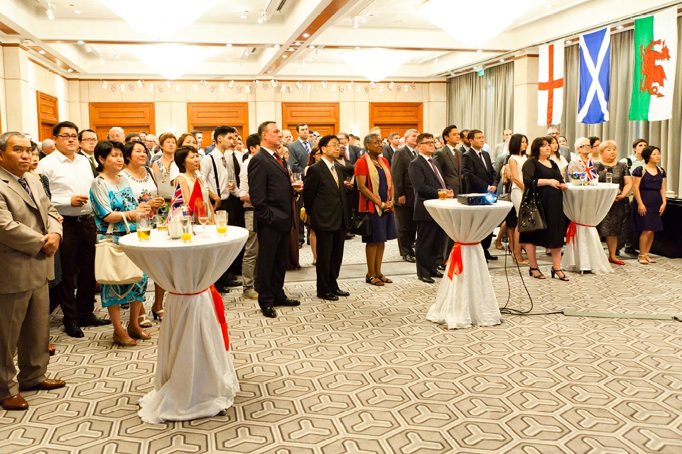 Guests listening to the speeches. 