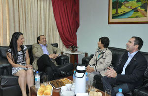 Ambassador Hobbs and his wife at a breakfast meeting hosted by Governor Varela and his wife