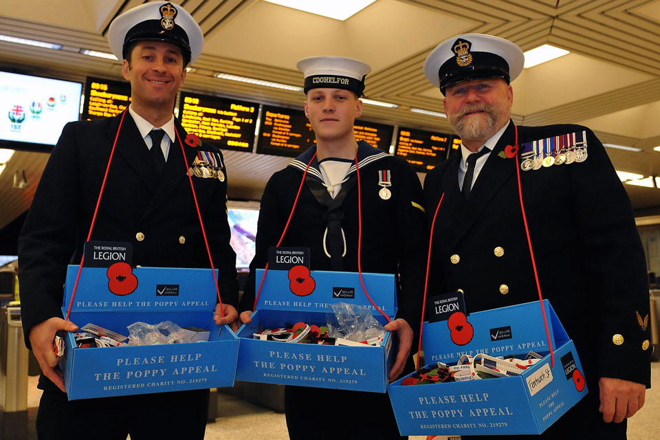 Royal Navy personnel help raise funds