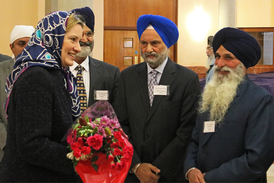 Home Secretary visits Britain’s biggest gurdwara
