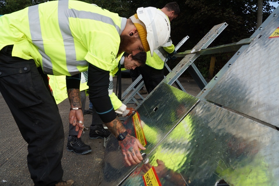 Environment Agency and Floods Minister test flood response