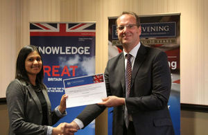 winner of Bloodhound/Chevening Scholarship in South Africa