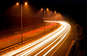 Motorway at night