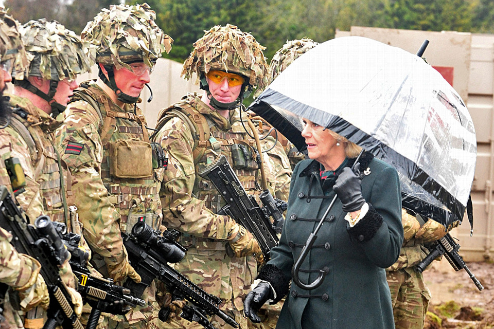 Royal visit for Rifles ahead of Afghanistan deployment