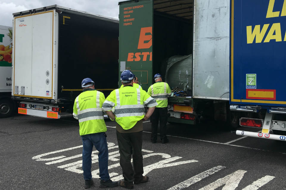 Illegal waste operation carried out at Harwich