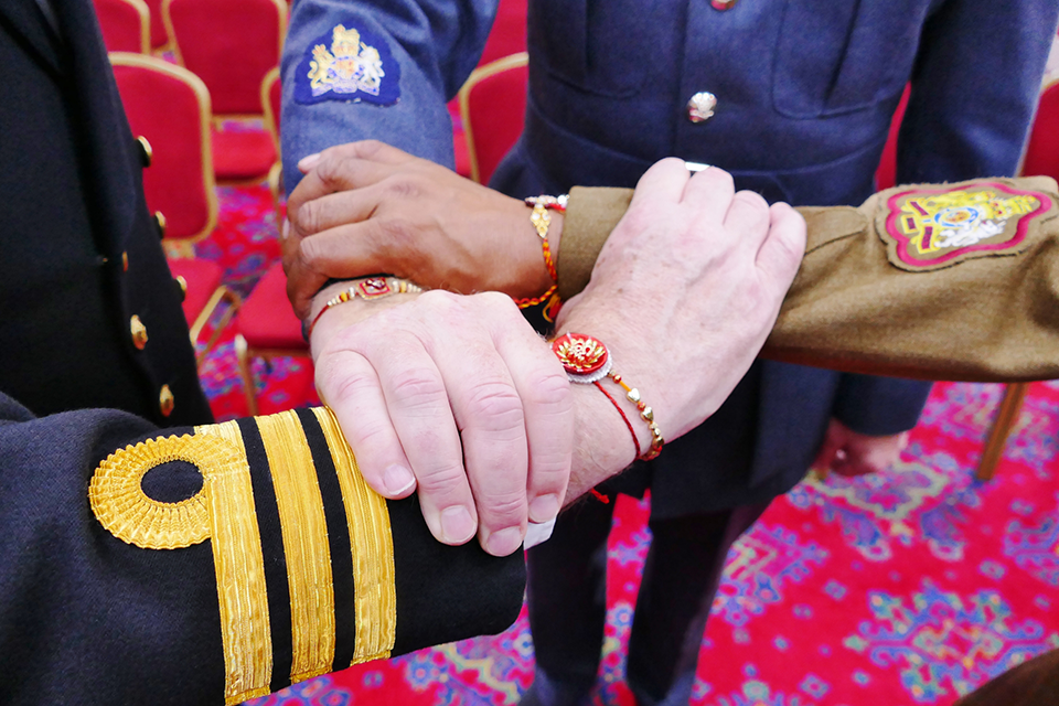 Armed Forces celebrate Raksha Bandhan with the Hindu Community