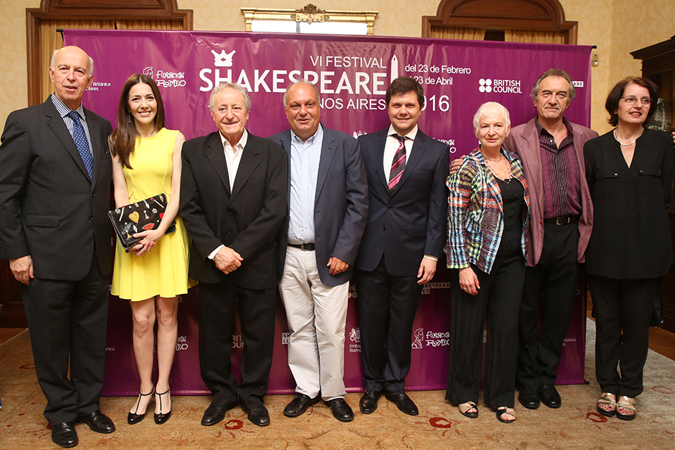 The Shakespeare Festival launch was held at the British Ambassador's Residence