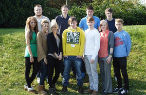 Apprentices from EE’s apprenticeship programme.