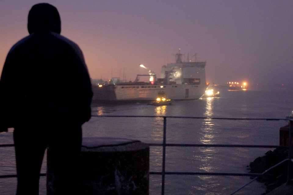 RFA Cardigan Bay returns from three year deployment