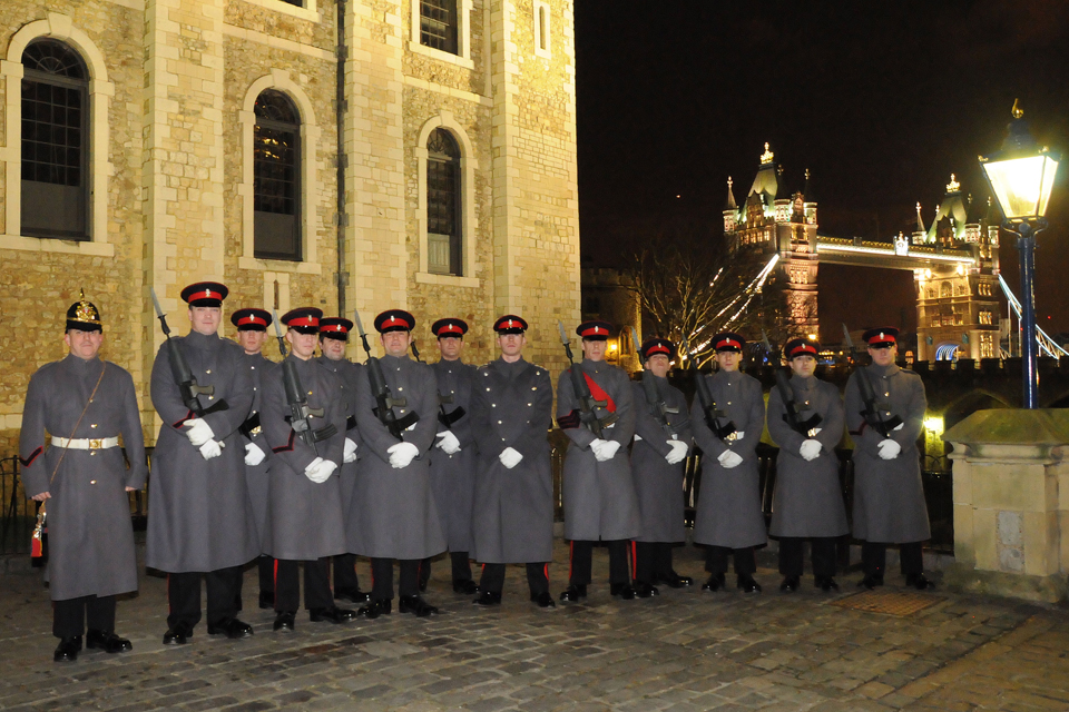 Soldiers from 2nd Battalion The Princess of Wales's Royal Regiment