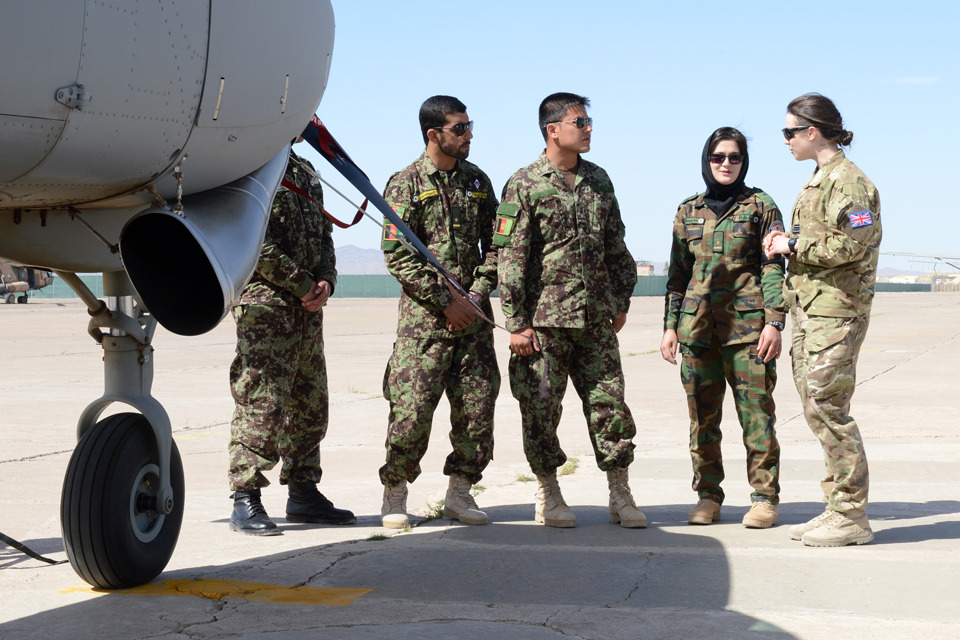 RAF training Afghanistan's Air Force