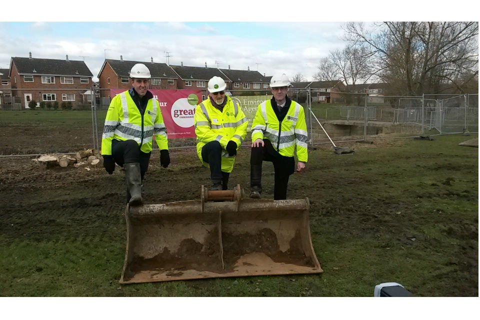 Work starts on second phase of Leighton Buzzard flood defence scheme
