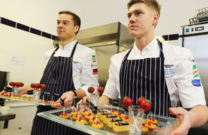 Picture by Michael Crabtree. Apprentice chefs