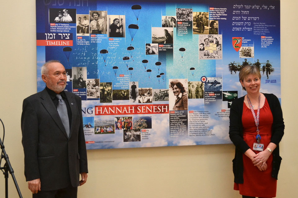 Memorial picture of a Jewish martyr unveiled at the British Embassy Budapest