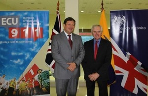 Ambassador Patrick Mullee and Cesar Navas