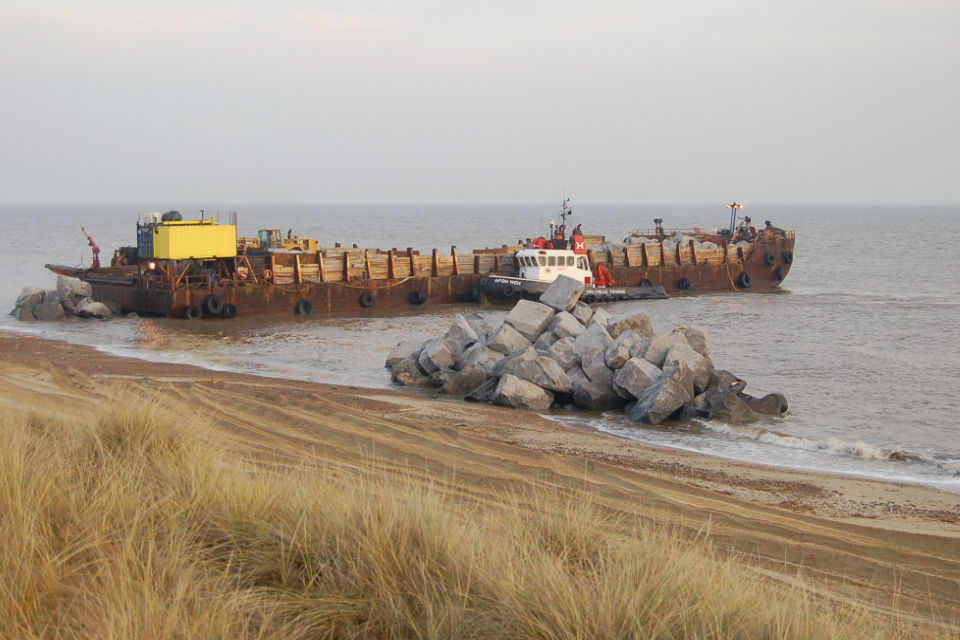 Major sea defence upgrade between Sea Palling and Winterton