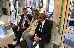 Paul Maynard with Laura Shoaf, Director of Transport for the West Midlands and Councillor Bob Sleigh OBE.