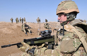 Members of the UK armed forces in Afghanistan