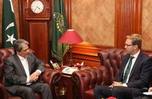 British Minister's visit to Pakistan