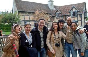 Roberto Ferrer y amigos en Stratford-upon-Avon