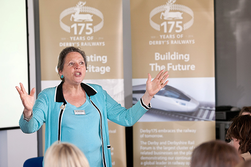 Baroness Kramer speaks at Women in Rail conference