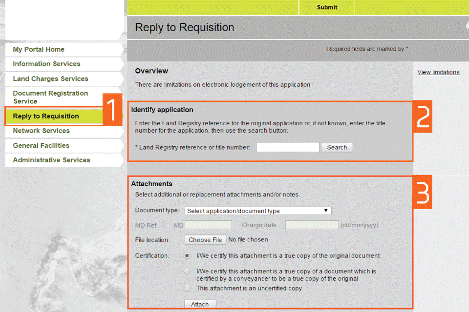 Reply to more requisitions online