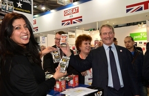 Owen Paterson at UK trade stand at FHC