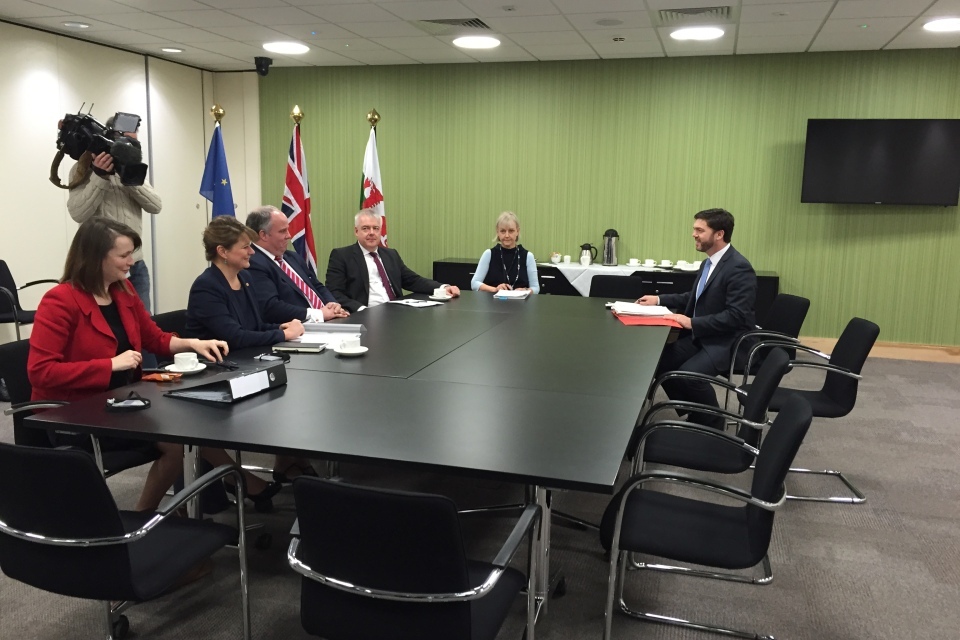 Secretary of State for Wales chairs devolution talks