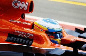 GREAT branding on a McLaren-Honda Formula 1 car