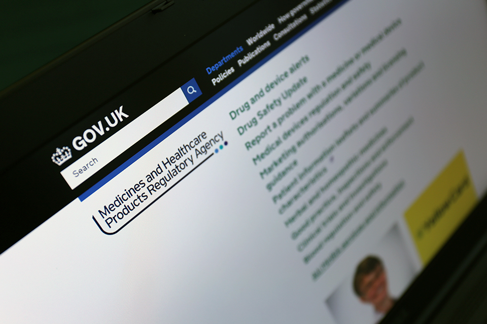 Finding MHRA content on GOV.UK