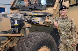 Corporal Sian Davies was an instructor on Exercise Southern Bluebell [Picture: Captain Tom McShane, Crown copyright]