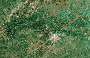 Sentinel-1A image over Prague.