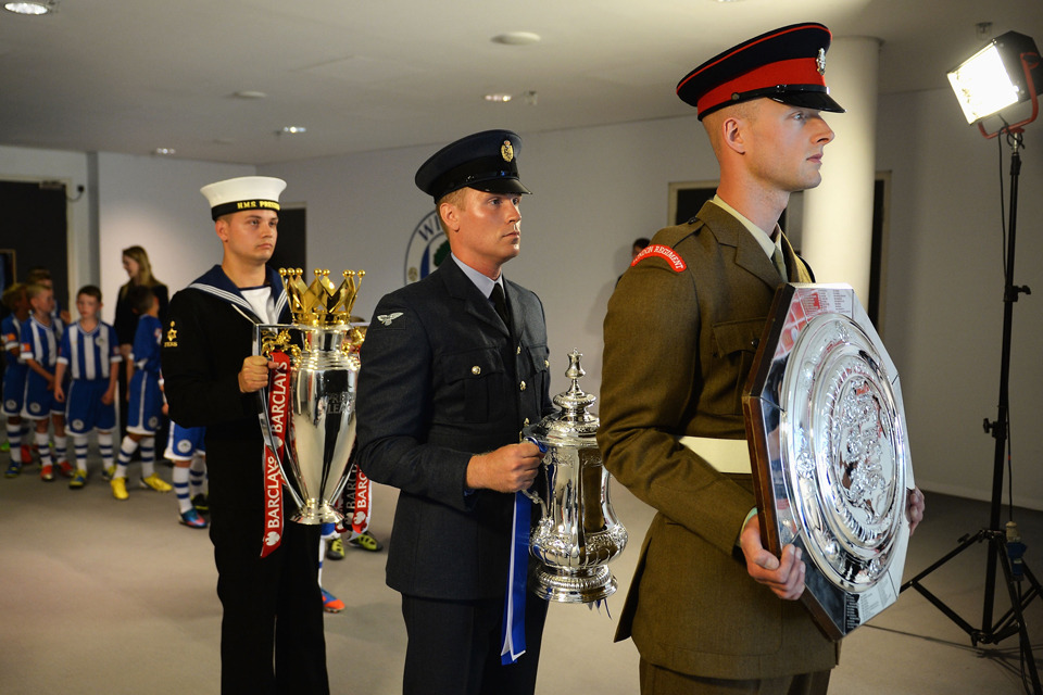 Reserves in FA Community Shield ceremony