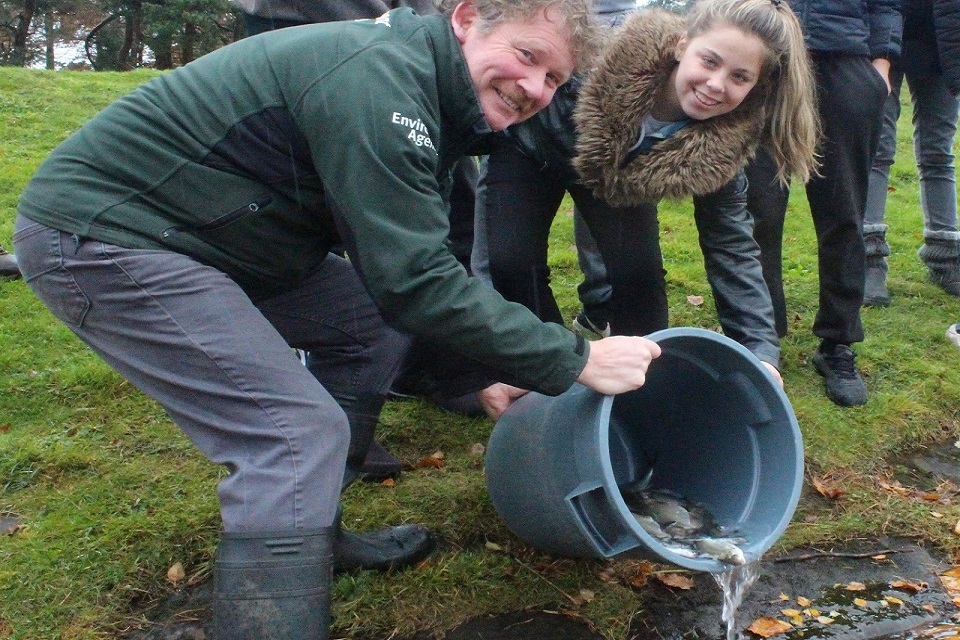 Youngsters help give fishery a boost
