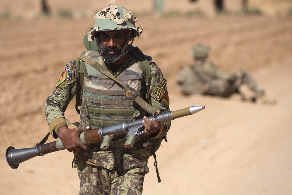 An Afghan National Army warrior