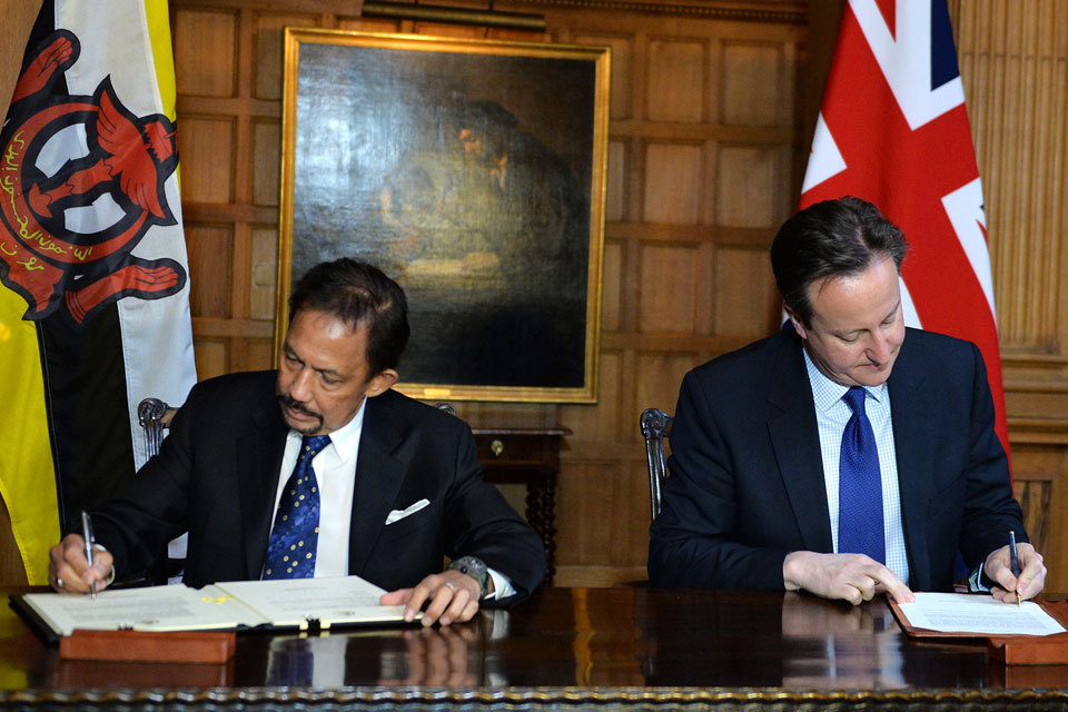 PM meeting with the Sultan of Brunei: February 2015