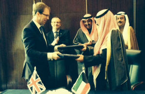 Mr.Tobias Ellwood MP and Ambassador Khaled Al-Jarallah