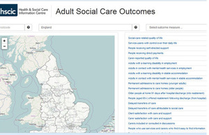 Image of the Adult Social Care Outcomes Framework map