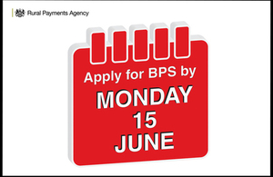 Image of calendar and text 'Apply for BPS Monday 15 June'