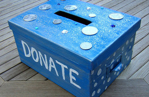 A charity box
