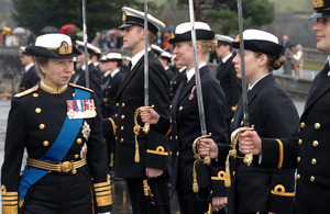 Princess Royal inspects the cadets [Picture: Copyright Craig Keating]