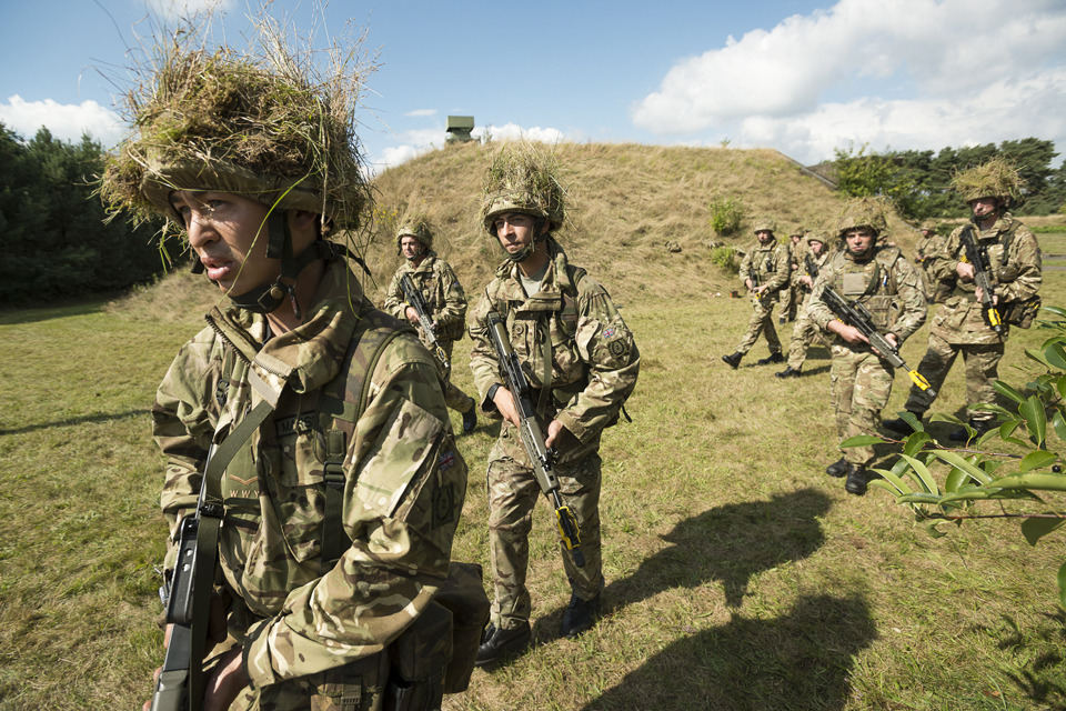 Reservists join regular soldiers training in Germany