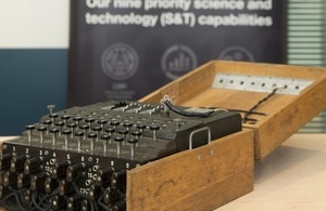 Enigma machine used during World War Two to deipher German signals